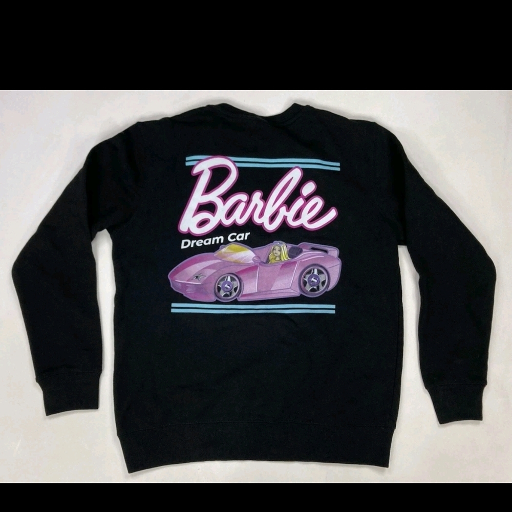 Barbie Black Sweater with Pink and Blue Accents